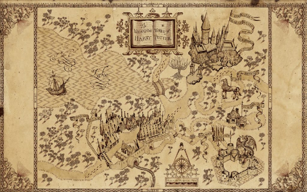 La carte du Maraudeur L e guide de Poudlard, allezvous retrouver votre chemin ?
