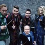 Tom Felton, James et Oliver Phelps, Warwick Davis, Evanna lynch