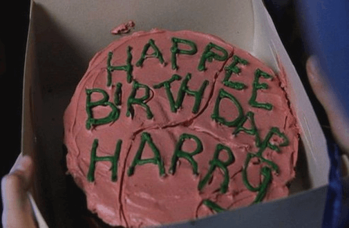 Carte Harry Potter, Hogwarts Joyeux anniversaire