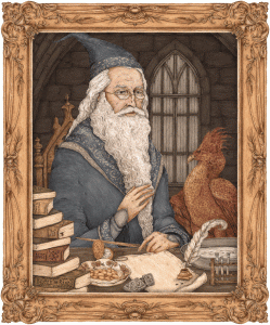 portrait animé de dumbledore