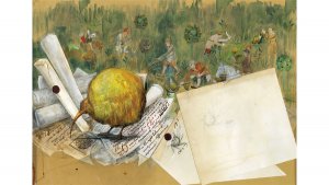 Les Animaux Fantastiques illustrés par Olivia Lomenech Gill : un vivet doré