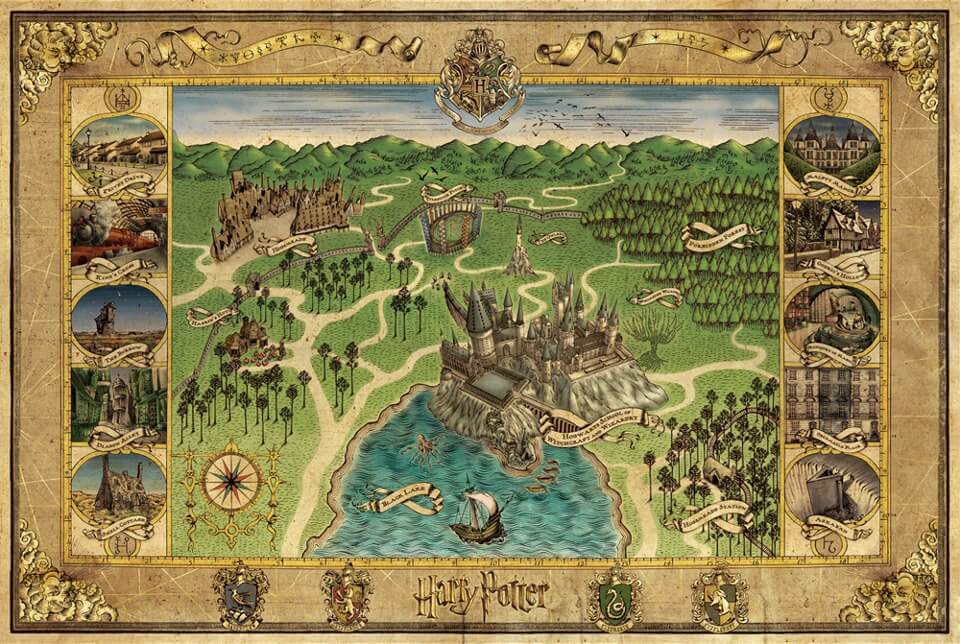 La carte détaillée des lieux de tournage de Harry Potter donne envie de  voyager ! 