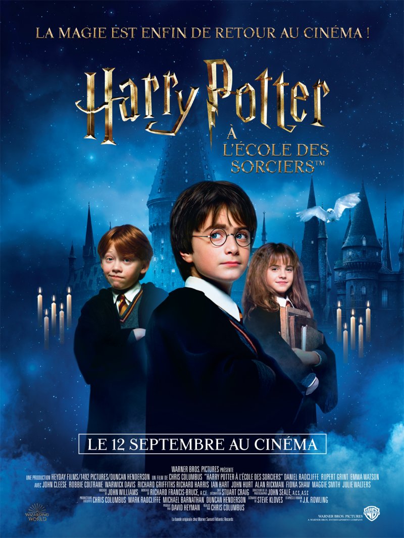 Harry Potter Retour à Poudlard Cinema Harry Potter à l’École des Sorciers revient au cinéma pour ses 17 ans