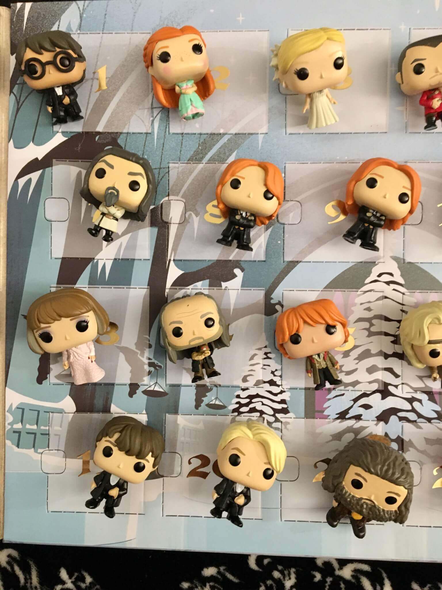 Les figurines Pop du calendrier de l'Avent - Poudlard.org
