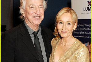 JK Rowling et Alan Rickman