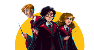 Membre du trio, Ron, Harry et Hermione