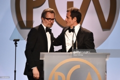 onstage at the 27th Annual Producers Guild Of America Awards at the Hyatt Regency Century Plaza on January 23, 2016 in Century City, California.