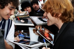 attend the photocall for 'Cherrybomb' as part of the 59th Berlin Film Festival at the Babylon Cinema on February 8, 2009 in Berlin, Germany.